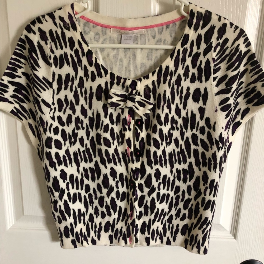 Leopard print cardigan